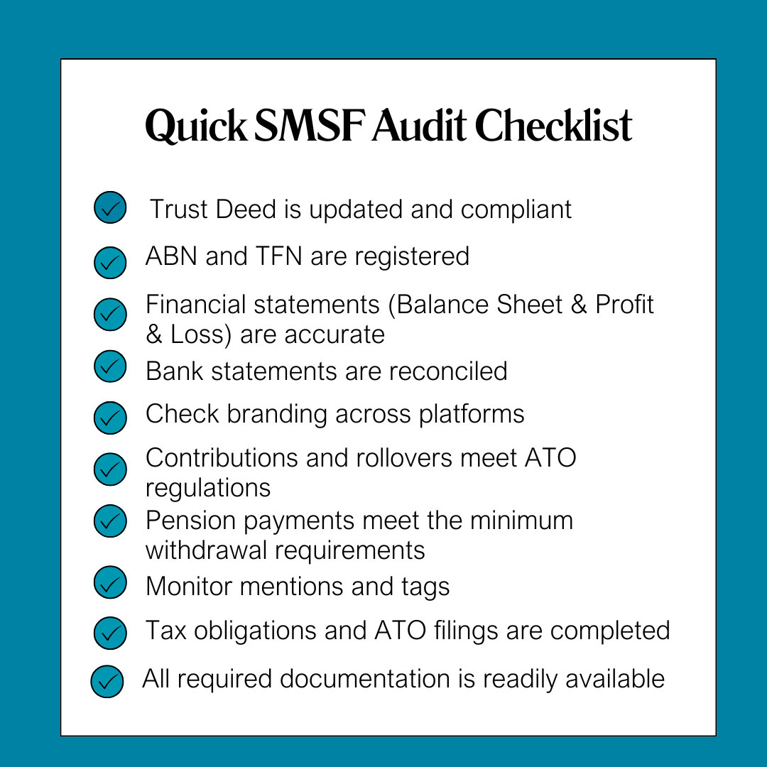 smsf audit checklist